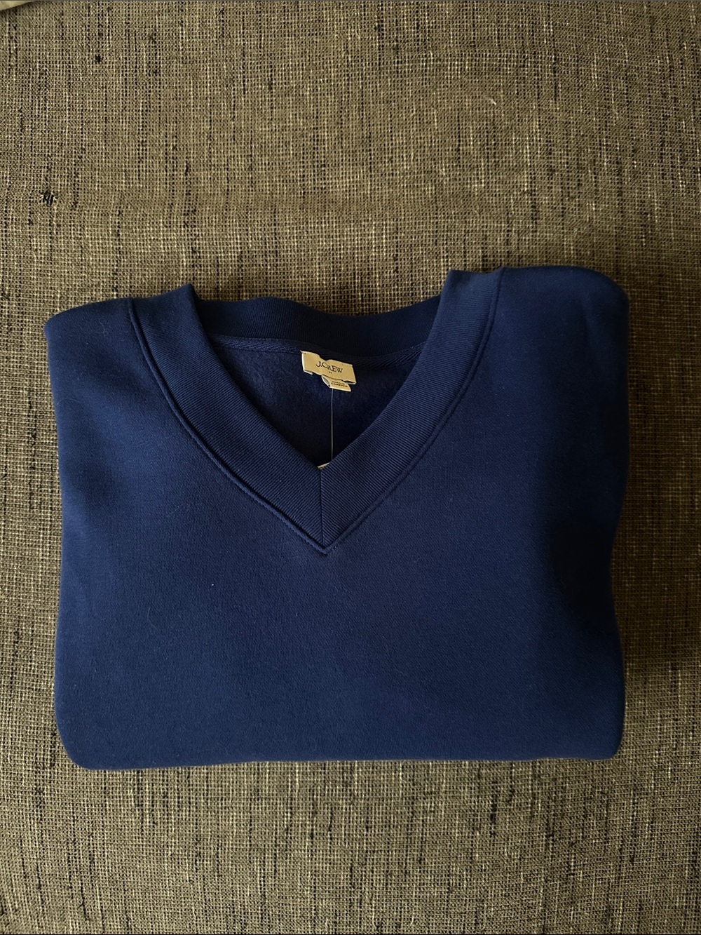 J. Crew Women's Blue V-Neck Sweater